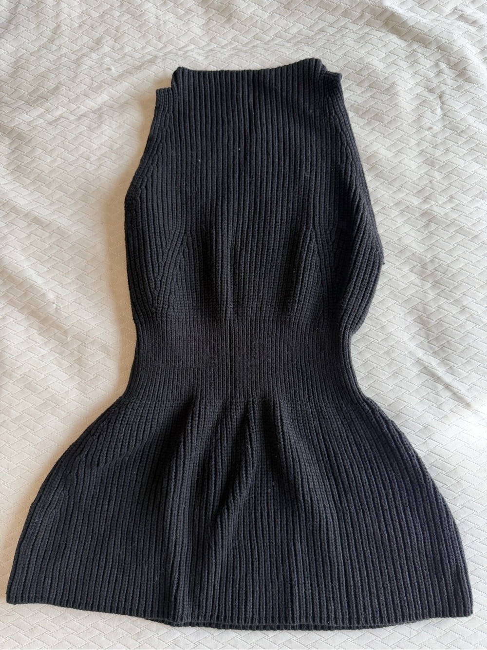 Alexander Wang Black Ribbed Knit Mini Dress/Tank